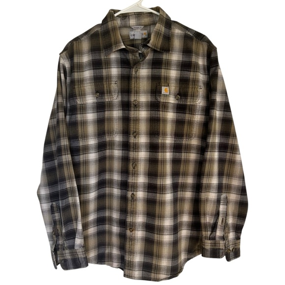 Carhartt Workwear Hubbard Flannel Long Sleeve Heavyweight Thick Medium - Picture 2 of 8
